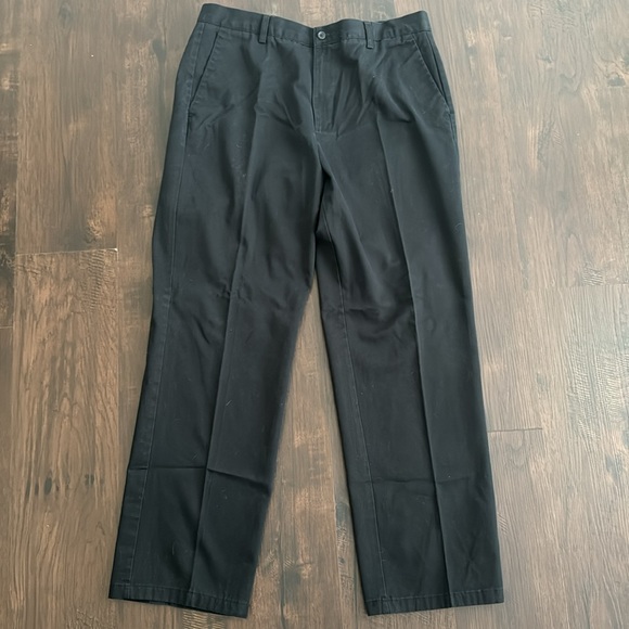 DOCKERS FLAT FRONT TROUSER PANTS CLASSIC FIT BLACK WAIST 36 - Picture 8 of 8